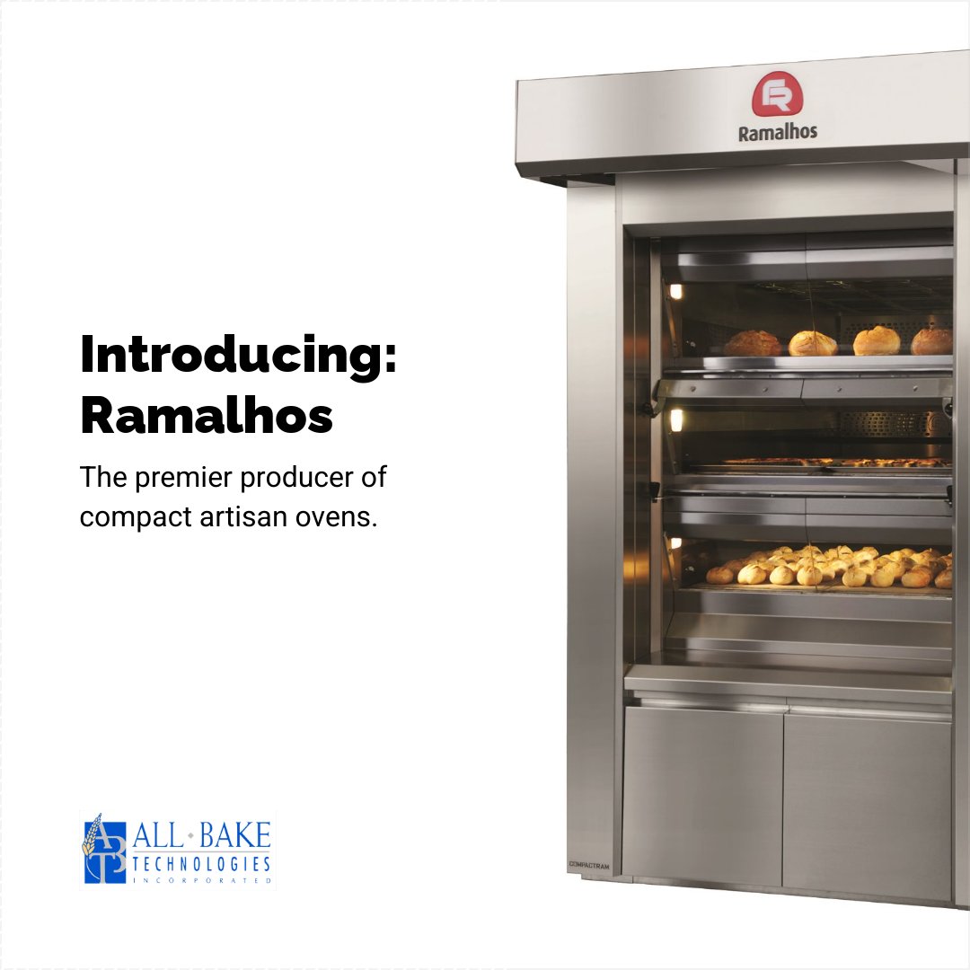 AllBakeTech's tweet image. All Bake is excited to welcome Ramalhos Ovens to our family - and to our website. Now on allbaketech.com, three deck ovens with combine sleek and compact design, robust temperature stability, and handcrafted artisanal results.  - mailchi.mp/allbaketech/in…