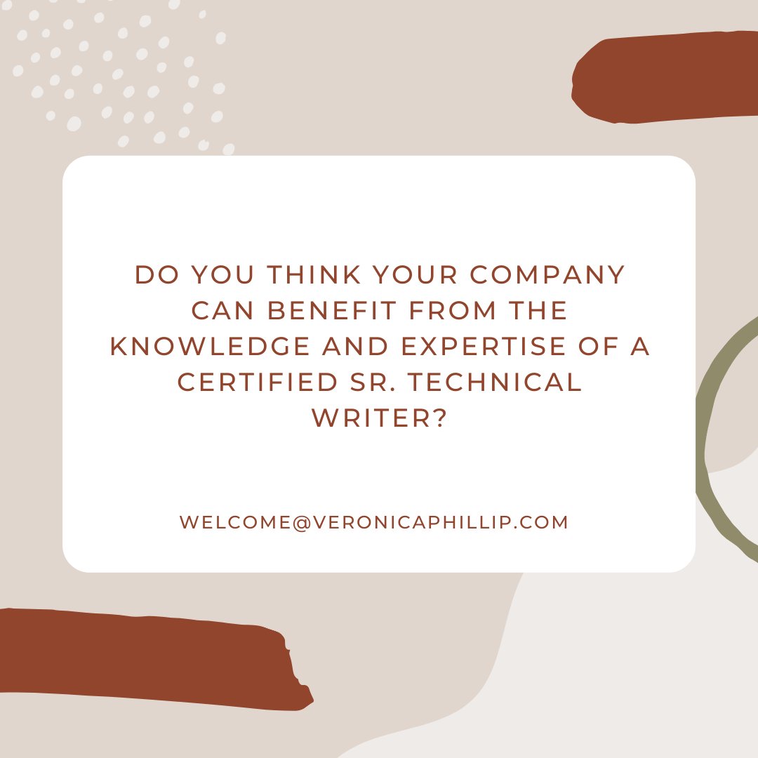 VphillipCptc's tweet image. veronicaphillip.com/contact/

#techcomm #helparticles #workflow #process #procedure #SOP #policies #procedures #editing #proofreading #Visio #software #manuals #userguides #faq #documentation #onlinehelp #knowledgebase #glossary #flowcharts #content