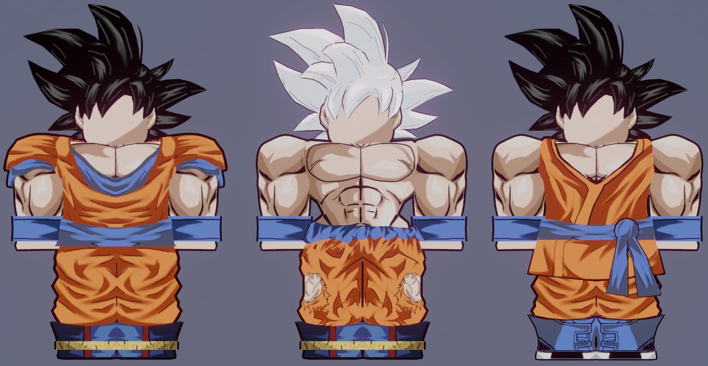 ArtStation - Roblox Goku and Golden Experience remade