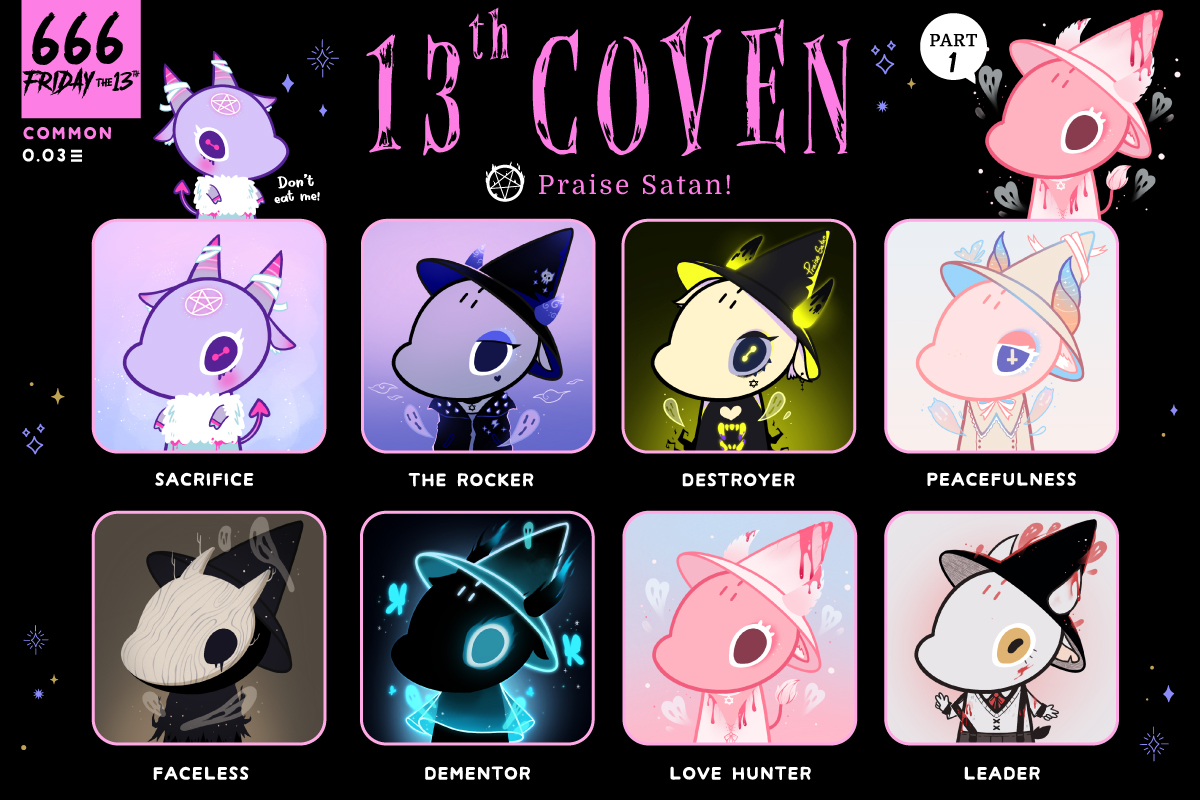 unihog_butt's tweet photo. 🤍 13th COVEN 🤍
       Praise Satan!
          (Part 1/2)

Time : 13 Sat (09:00 AM.) Bkk Time
**if you not sure about the time
let's check in my discord #Annoucement 

see ya! 🔥

Os : https://t.co/PS68upF7MD
Discord : https://t.co/CUkeMrYpYS

#NFTs #NFTTHAILAND https://t.co/riVhoXgc5H