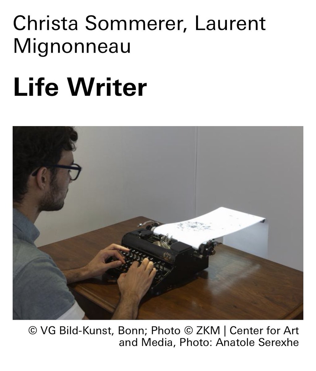 withpain_mio's tweet photo. 【Life writer(2006)】
🐜🐜🐜🐜🐜🐜🐜🐜🐜🐜🐜
🐜タイプライターを打ち込むと🐜
🐜がうようよ歩き出す🐜🐜🐜🐜
🐜🐜🐜🐜🐜🐜🐜🐜🐜🐜🐜
#lifewriter #mediaart
#ChristaSommerer
#LaurentMignonneau https://t.co/ECZzah2OLf