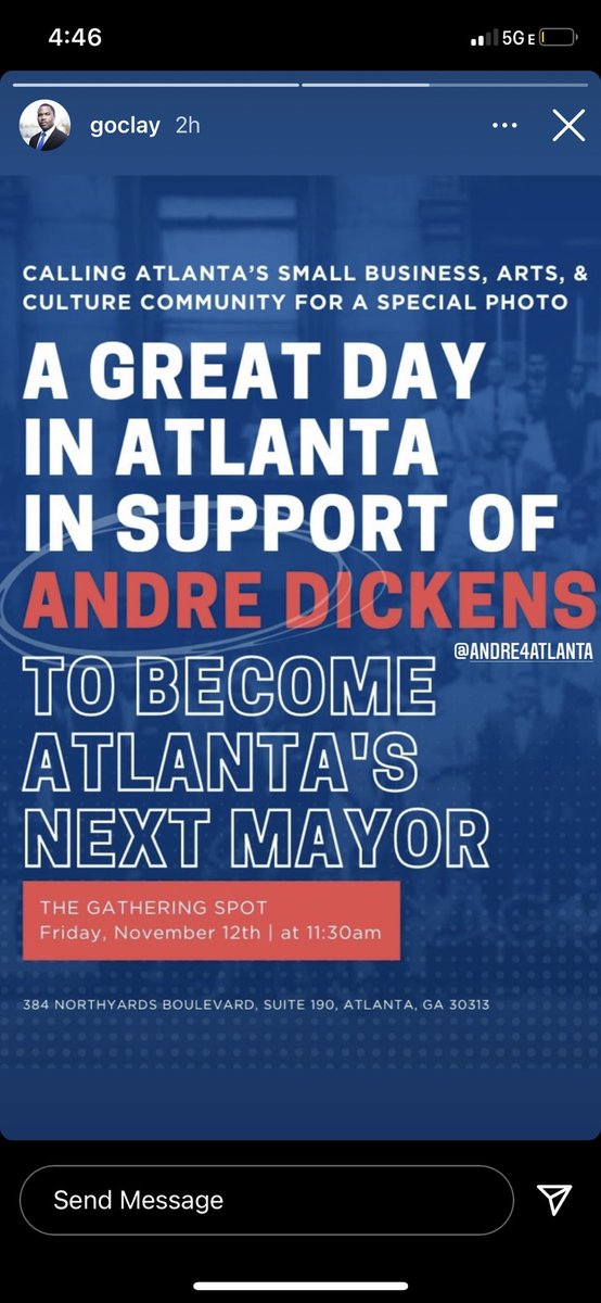 Today we Gather @thegatheringspots to show our support for @andre4atlanta #andredickens