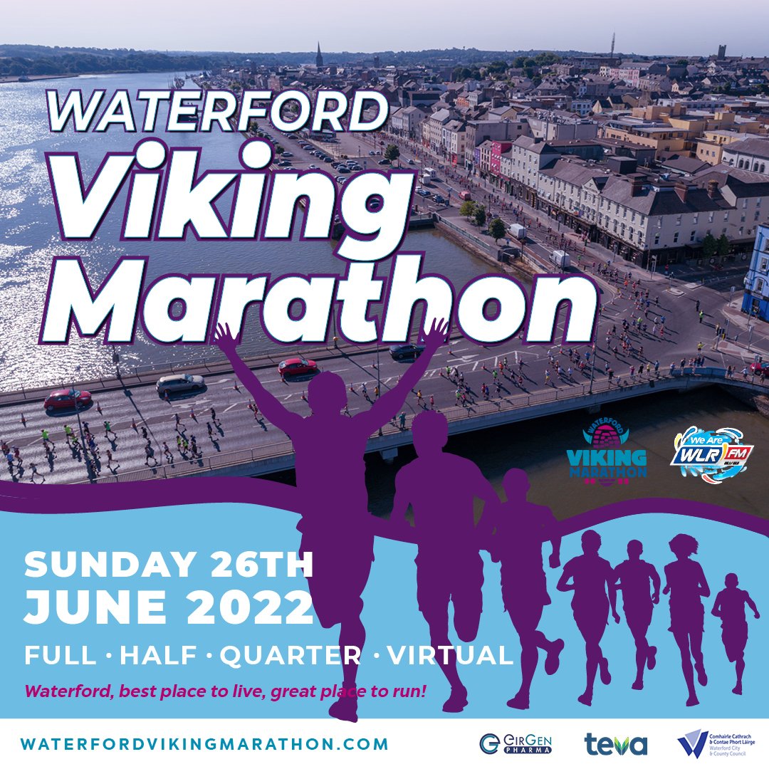 WVMarathon's tweet photo. Delighted to be returning to the streets and greenway of our city and county for the 10th Waterford Viking Marathon.
#WVM #WVM2022 #marathon #Waterford #bestplacetorun https://t.co/kpdU3dJYpn