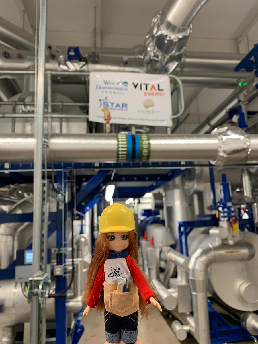 StarRefrig's tweet photo. It has been a very busy week for Lottie #TEweek. Next stop on our #WESLottieTour is @WDCouncil Energy Centre where our Lottie is taking some time to check out Star's water source heat pumps for district heating.

#netzero #WESLottieTour #COP26 https://t.co/7xmPjexn84