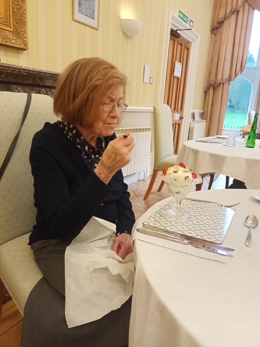 Another spoilt 'Resident of the Day' <a href="/NowtonCourt/">NowtonCourtVillage</a> - SK special dessert, biscuits &amp; treats!!! - <a href="/NowtonCourt/">NowtonCourtVillage</a> enjoy letting their residents live their lives. 01284 756610 #assistedliving #CovidFree <a href="/987jude/">Judith Grandi</a> <a href="/PennyMPhotos/">Penny Morgan</a> <a href="/berkeley_hh/">Berkeley Home Health</a>