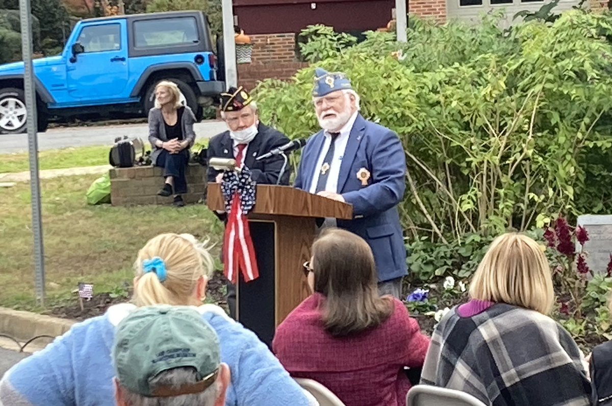 Duncan4FC's tweet photo. The tradition continues: At the 11th hour of 11/11, our Veterans Day Ceremony at The City’s Veterans Memorial. #livelocalfc https://t.co/qwAc9hhFfA