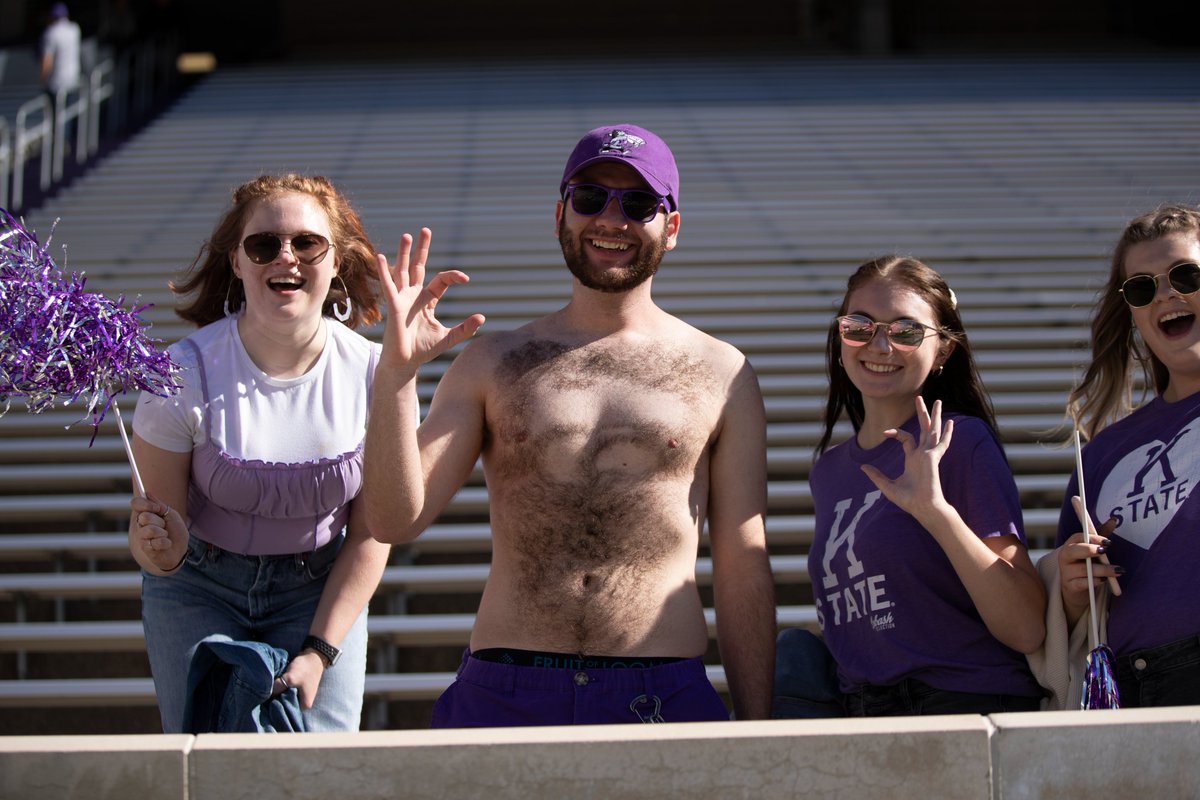 KState_Students's tweet photo. Game Day checklist:

1️⃣ Download tickets
2️⃣ Shave chest?
3️⃣ Get pom-poms
4️⃣ Be extremely loud 😼

See you tomorrow friends. https://t.co/BgjGMGXkZv