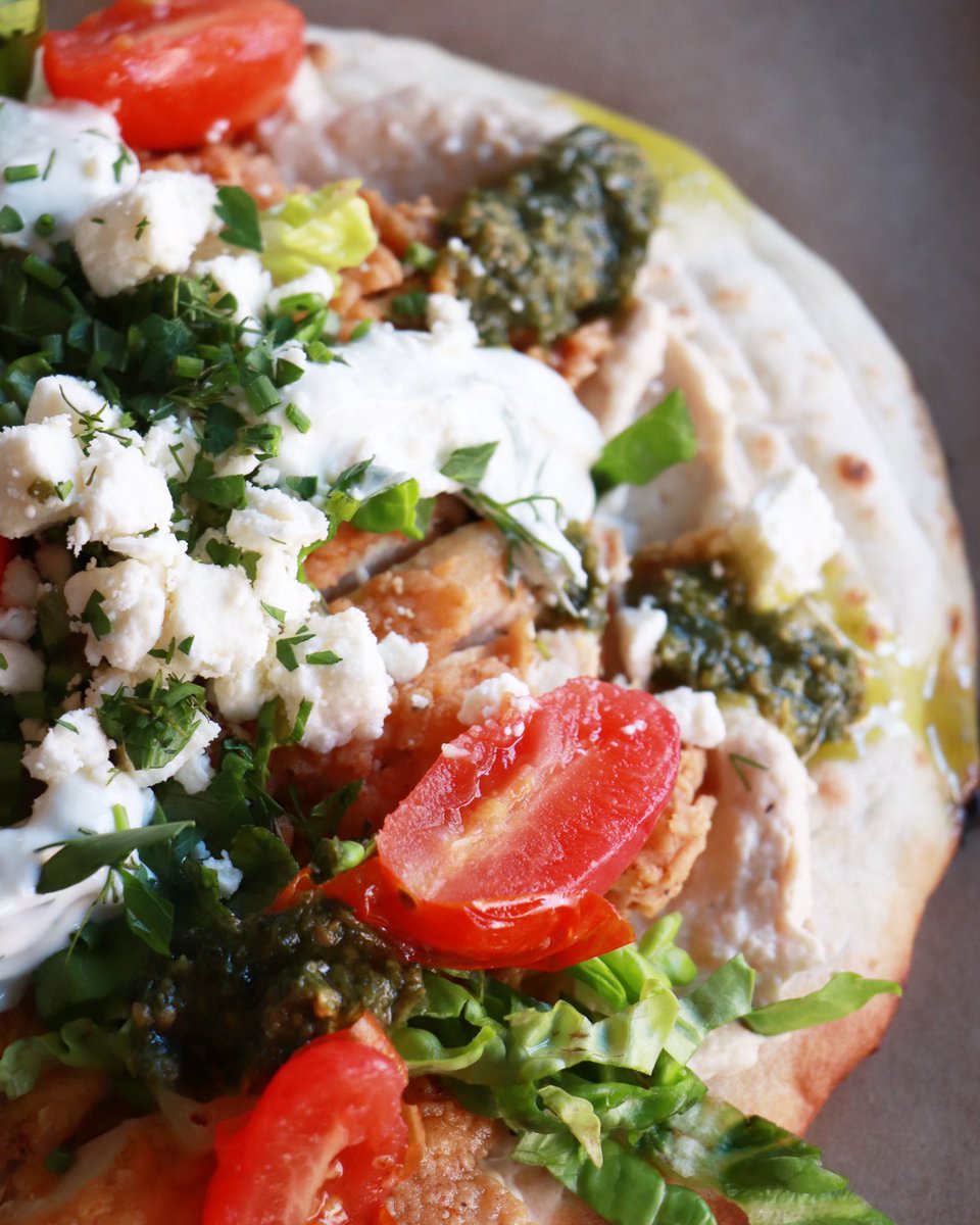 This Month’s We Teamed Up with @balkantreatbox For Something Truly Exciting >>> Balkan’s Somun Bread, Our Famous Fried Chicken, Tzatiki, White Bean Hummus, Herb Sauce, Confit Tomatoes & Feta Start the Weekend Right. 🔗 Order at ordergrace.com