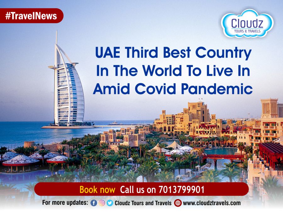 CloudzTravels's tweet photo. UAE moves up to third in the ranking of best places to live globally during Covid pandemic.
#travelagent #traveladvisor #travelhealthtips #InternationalFlights #flightticket #travelagenthyderabad #hyderabadtravelagency
#traveltips #uae #travelagency #cloudztravels #tourpackage https://t.co/XjLt4LwrWg