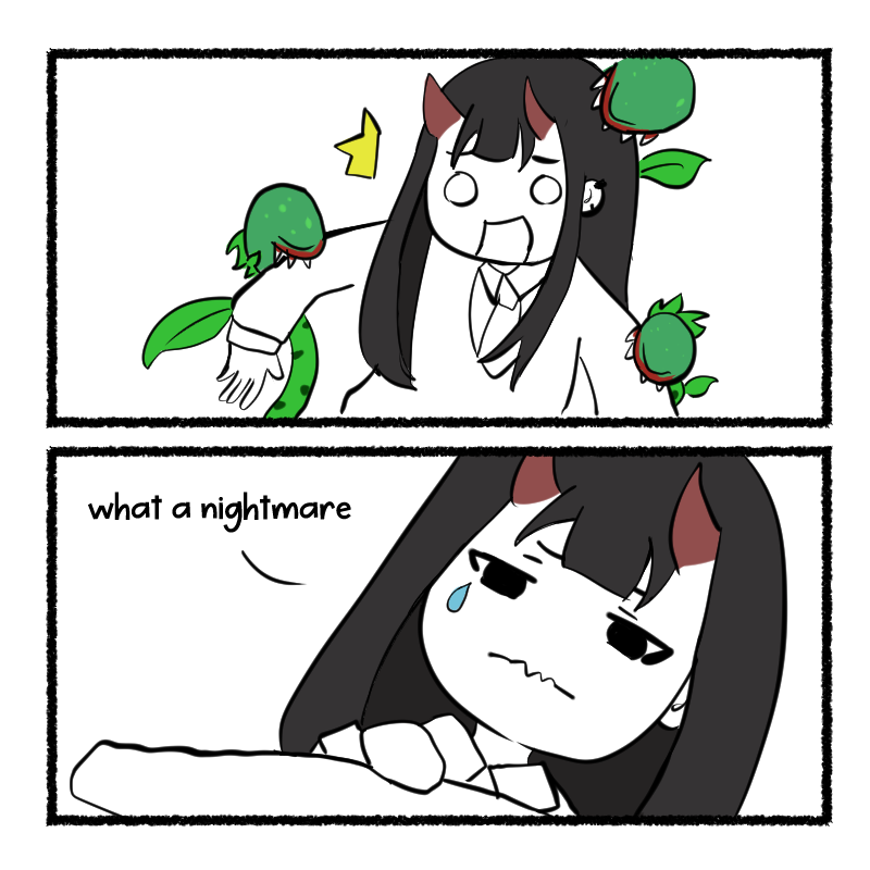 2t2Arts's tweet photo. nightmare 🍄🥲 

#comics #nightmare #artph #digitalart #monster #planthumaneater #plant #carnivoreplant #maneater https://t.co/PnPdd9iwm2