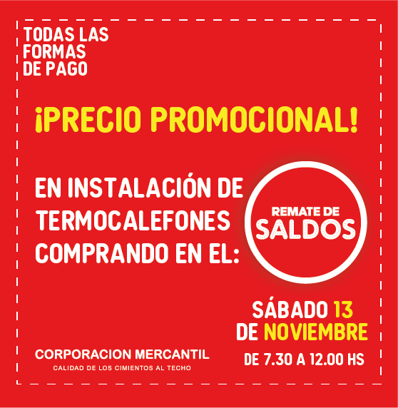 corpmercantil's tweet photo. 🚨¡APROVECHA LOS PRECIOS PROMOCIONALES EN EL REMATE DE SALDOS!🚨

Comprando tu termocalefón éste sábado 13 de noviembre en el REMATE accedes a éste precio promocional.

Este año ACEPTAMOS TODOS LOS MEDIOS DE PAGO 💵💳💰

Desde las 7:30 am en el estacionamiento de casa central �� https://t.co/m3VbUVAgk3