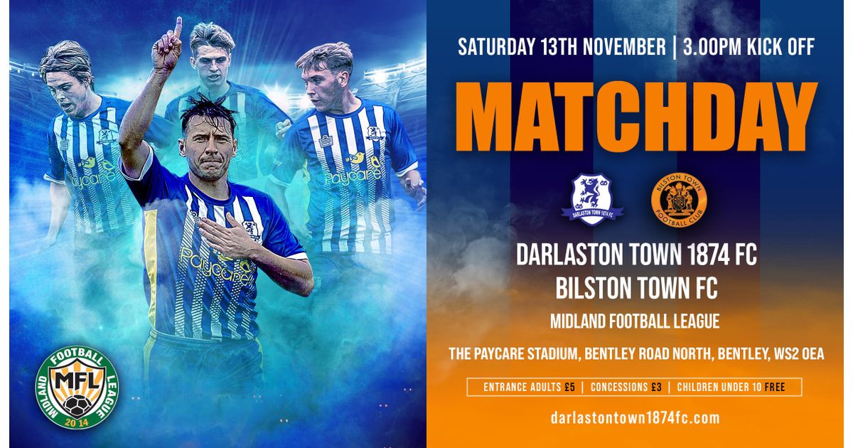 DarloTown1874FC's tweet photo. Darlaston welcome Bilston Town to the Paycare Stadium tomorrow for a massive local derby. Not only does it promise so much for the fans of both clubs, but the atmosphere and excitement should interest any neutral supporter
https://t.co/bDuzOX1MLd https://t.co/ZXIYS8Ii4m