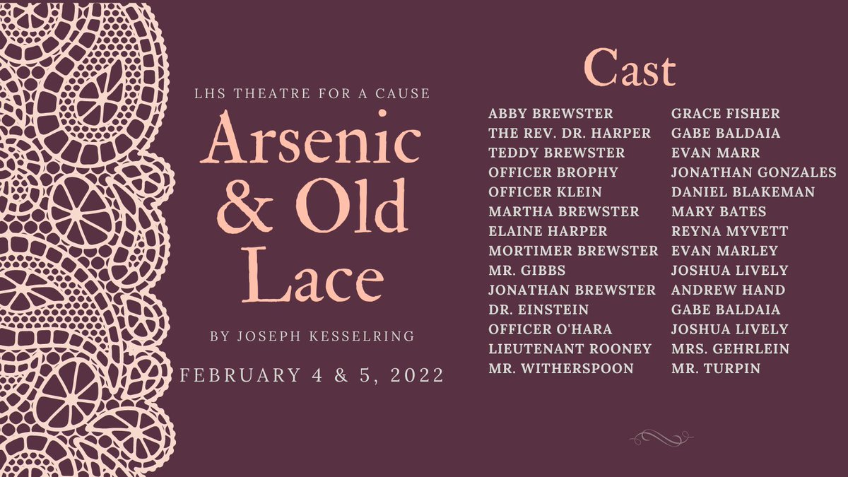 LHS__Thespians's tweet photo. Drum roll please....announcing the 2022 Theatre For a Cause Show, Cast, and Designers! https://t.co/mfjtU5Ro8f