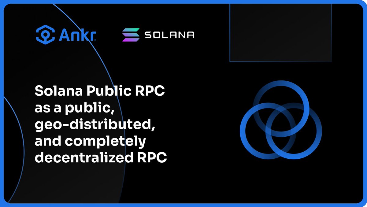 The @solana public RPC is a public, geo-distributed, and completely  decentralized RPC comprising many independent blockchain nodes running  worldwide. ➡️https://t.co/cuGdfur2nq