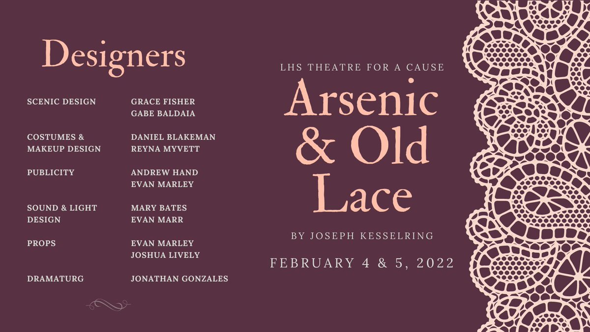 LHS__Thespians's tweet photo. Drum roll please....announcing the 2022 Theatre For a Cause Show, Cast, and Designers! https://t.co/mfjtU5Ro8f