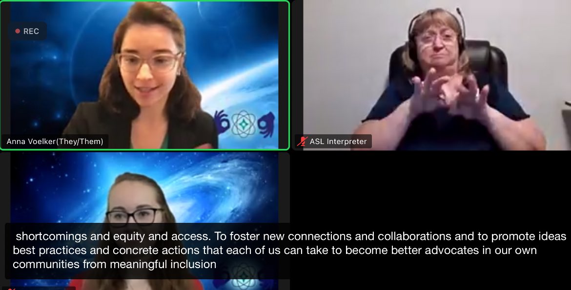 LucRiesbeck's tweet photo. So excited that #SciAccess is underway! Go @Anna_Voelker! @SciAccessINC You can register at https://t.co/QcwTsqA51K or by scanning the QR code in the flyer attached here: https://t.co/K4W8GB3IwI