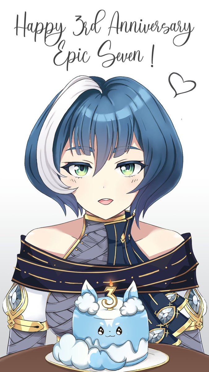 LDervyn's tweet photo. Happy third anniversary Epic Seven! Thanks for this amazing game! #epicseven https://t.co/jKtHmLFBjU