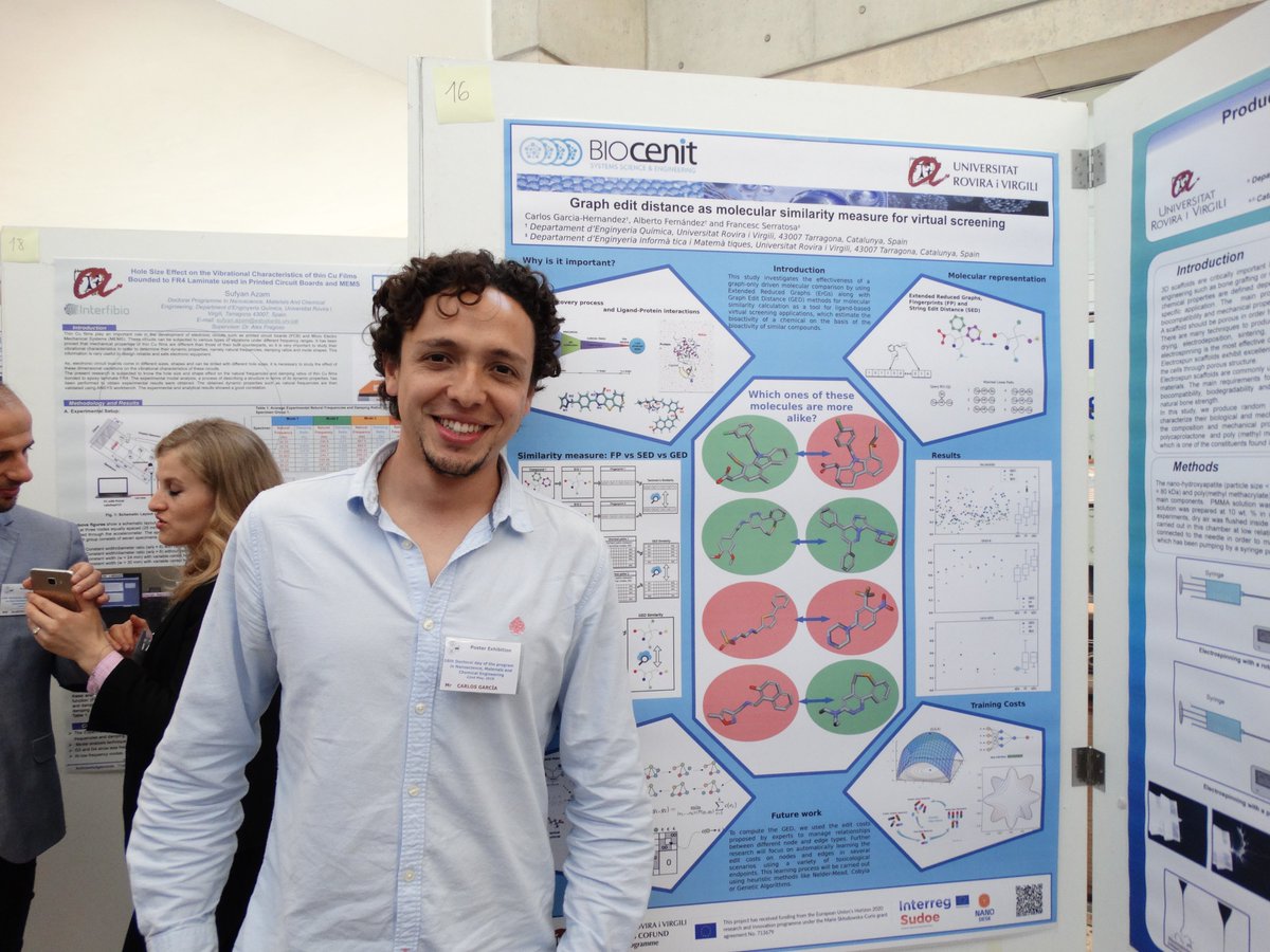 cofundURV's tweet photo. Within a few minutes starts the #PhD thesis defence of our #cofundURV #MSCA fellow @CarlosJesusGH, entitled "Structural pattern recognition for chemical-compound virtual screening"
We wish Carlos and his supervisors the very best of luck!
@etseURV @universitatURV @Mariecurie_alum https://t.co/KCVn6uCWGt