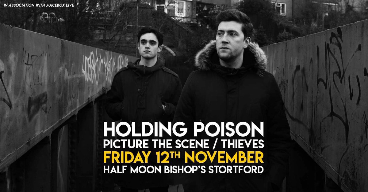 HoldingPoisonUK's tweet photo. 🚨🚨
THIS IS TONIGHT!
We play @thehornbs tonight - set times below 👇🏻
Doors – 8pm
Oliver Malcolm – 8.30pm
Thieves– 9.15pm
Picture the scene – 10.00pm
HOLDING POISON – 10.45pm
Tickets still available via the link below
https://t.co/AtzDLZkEP9
🚨🚨
#grabtickets #rockshow https://t.co/vvzDNqi5R9