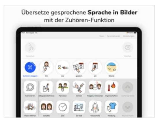 YEAH - seit heute gibt es die Alela App auch endlich für Schulen (ohne in-App-Käufe)! Man kann z.B. ein Wort einsprechen und es wird als Symbol "übersetzt". #diklusion #sopaed #inklusion #twlz apps.apple.com/de/app/alela-p… !B