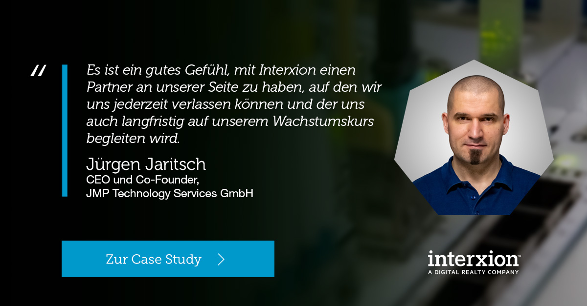 digitalrealtyAT's tweet photo. Einer der Vorteile, mit Interxion zusammenzuarbeiten, ist es, Ländergrenzen überwinden zu können: @JMP_AS61423  und AAA Sales &amp; Management GmbH bauen gemeinsam mit uns ihr Infrastrukturangebot in der D-A-CH-Region aus.
https://t.co/H8Zpp8PObD
#frankfurt #wien #zürich #colocation https://t.co/jaKYCBfejQ