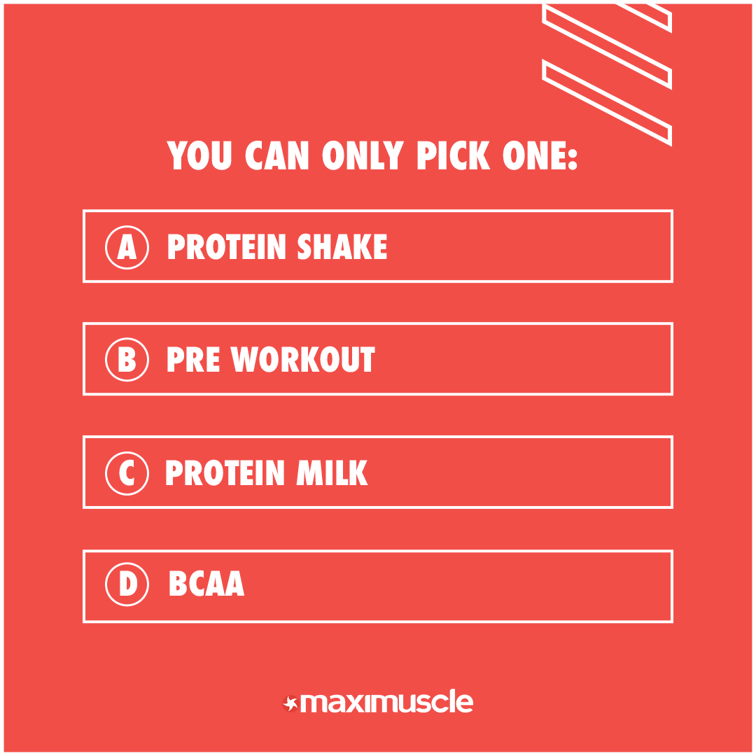 Maximuscle's tweet photo. You can only pick one βοΈ Which one are you choosing? π€
Let us know β¬οΈ
#Maximuscle #Protein #Nutrition #SportsNutrition #NutritionTips #Quiz #ProteinShake https://t.co/YQNmY0sxFM
