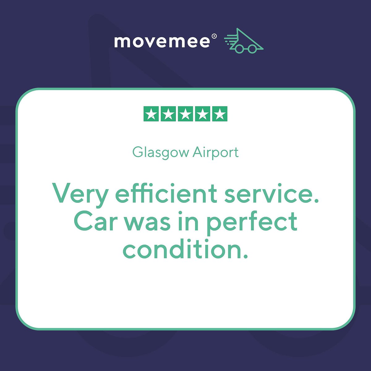 Some fantastic feedback from Scotland again, this time for our Glasgow location 💜

#movemee #straighttocar #travel #adventure #travelblog #letsgosomewhere #travelguide #prioritee #contactless #scotland #glasgow #uk #glasgowairport #carrental #visitglasgow #visitscotland