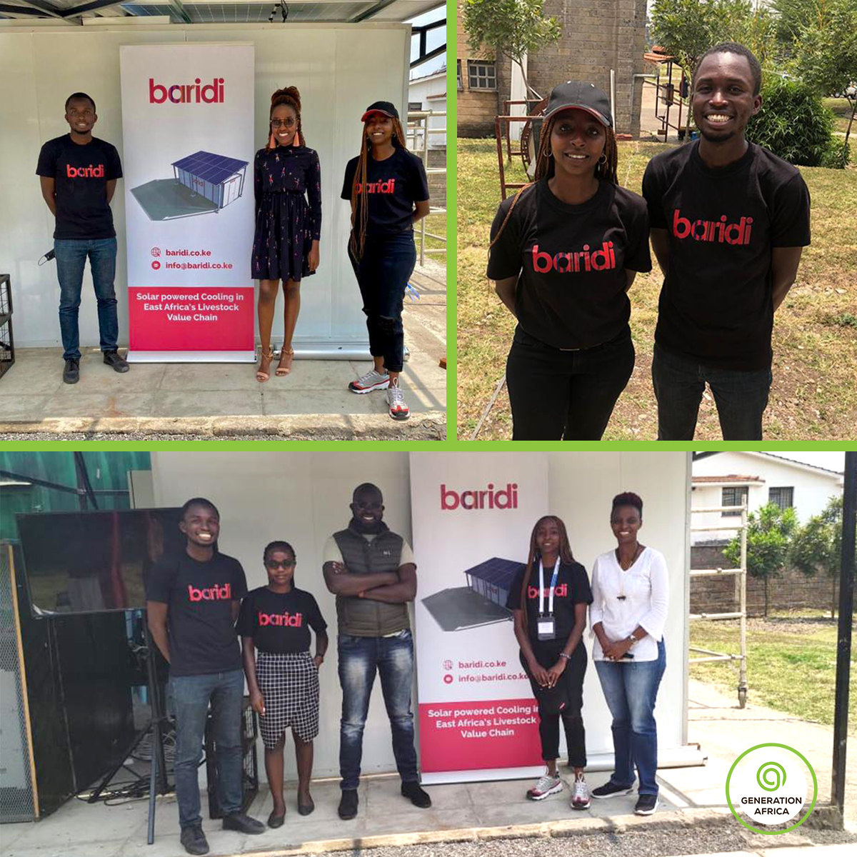 The Generation Africa Secretariat paid a visit to the 2021 GoGettaz Grand Prize winner, Tracy Kimathi, during the launch of Baridi - a solar powered meat cooling system.

The launch was at <a href="/StrathU/">Strathmore University</a> in Kenya, where @MalsLtd is currently being incubated by <a href="/KenyaCIC/">Kenya Climate Innovation Center (KCIC)</a>.

@AGRAAlliance