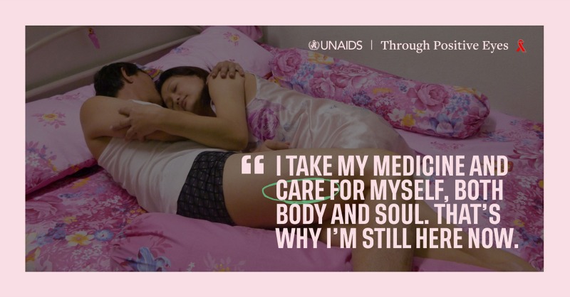 UNAIDS's tweet photo. What is it like to be living with HIV? Read about the struggles, fears and hopes of long-term HIV survivors and their fight to end the stigma and discrimination still attached to it today.

https://t.co/vBCnYBXiTP