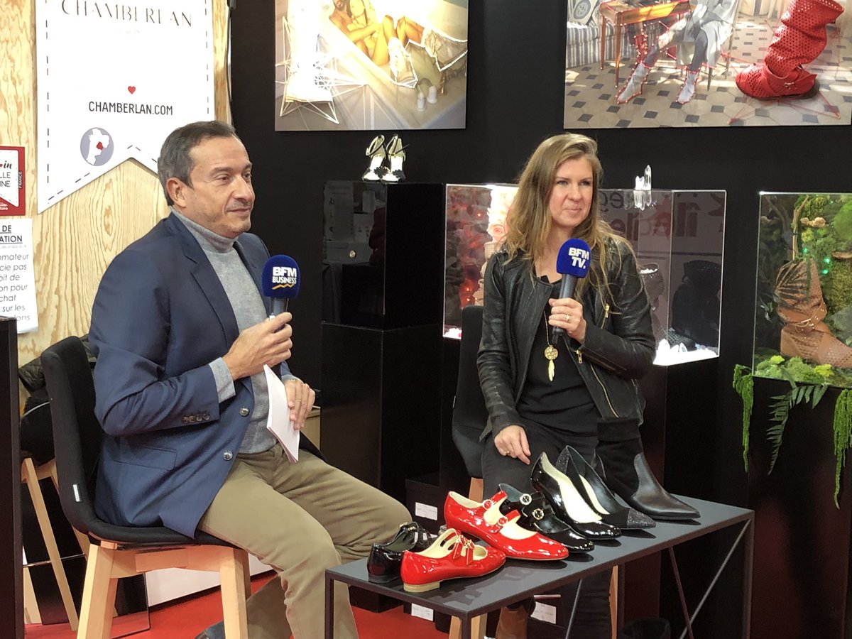 RB_Associes's tweet photo. En direct du @MIF_Expo pour une journée marathon d'interviews pour notre cliente @ChamberlanParis @EngsterSophie #MadeinFrance #chaussures #noemielenoir https://t.co/W2dp5glZHr