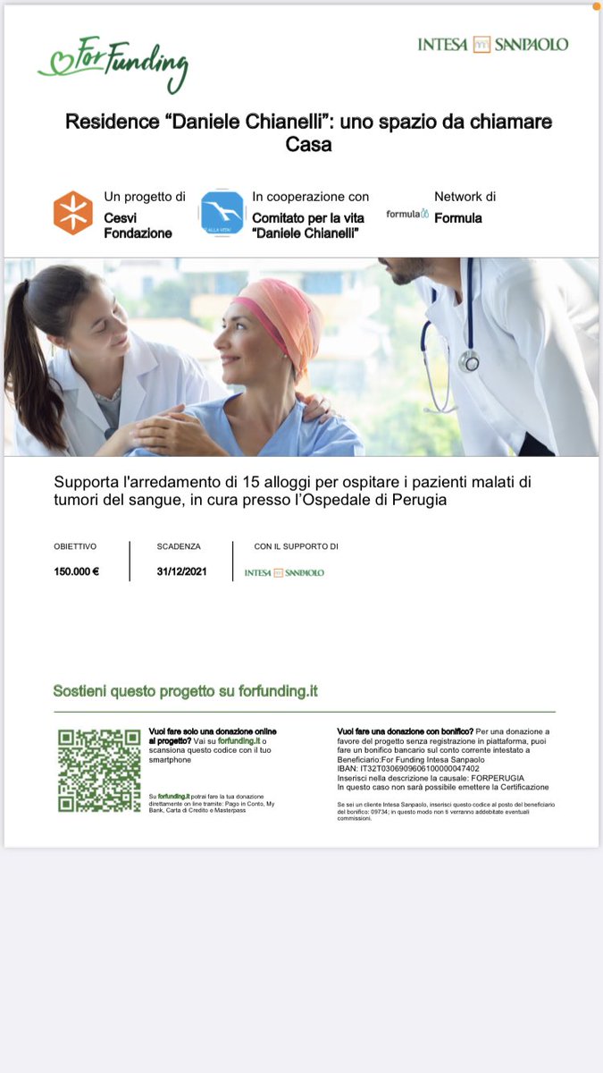 #comitatodanielechianelli #dona