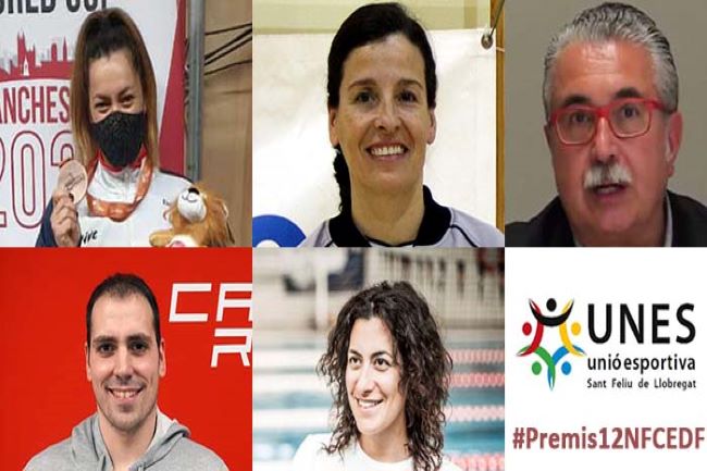 DiariDiscapCat's tweet photo. Montse Alcoba, Toni Ponce, Araceli Mulet, Maria Folgado, Oriol Martínez i l’UNES Unió Esportiva, guanyadors del 'Premis 12-N' de la FCEDF - Diari de la Discapacitat https://t.co/JTGyTlm0on @fcedf_ @UNES_AFA @tponce87 @FEDEDDF #esportadaptat #Premis12N #FCEDF https://t.co/ggDO1NUJUU