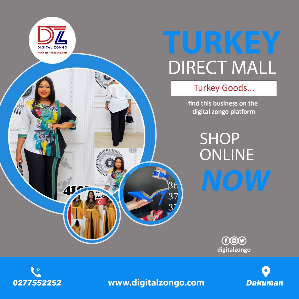digitalzongo's tweet photo. Turkey Direct Mall imports high quality wears from Turkey for both wholesale and retail at very affordable prices.
They are listed on https://t.co/DCu6WEYoSx
#Kindlyshare
#Digitalzongo
#Zongoimpact
#Zongovationhub
#TurkeyDirectMall https://t.co/UlBGaU2PE1