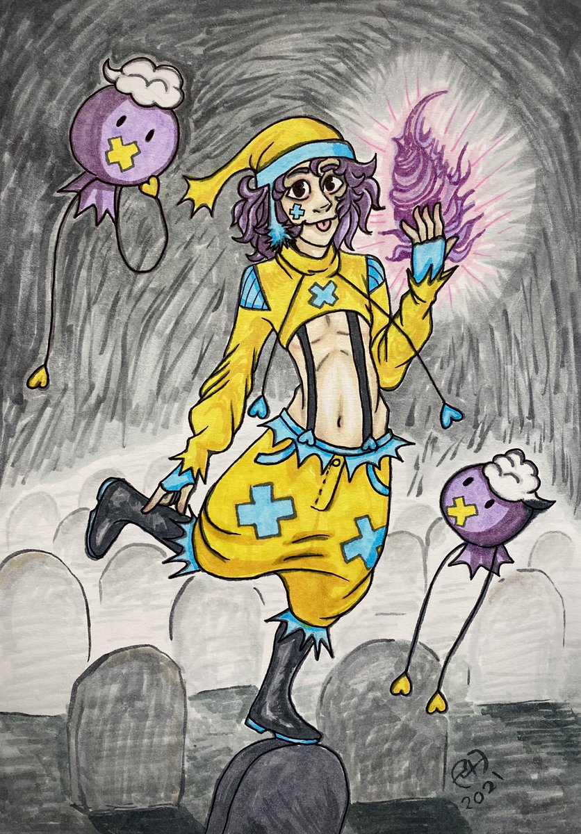 RozwellBlitz's tweet photo. A driftloon’s wish to become human came true #art #artwork #driftloon #pokemon https://t.co/WOfdhnVmZK