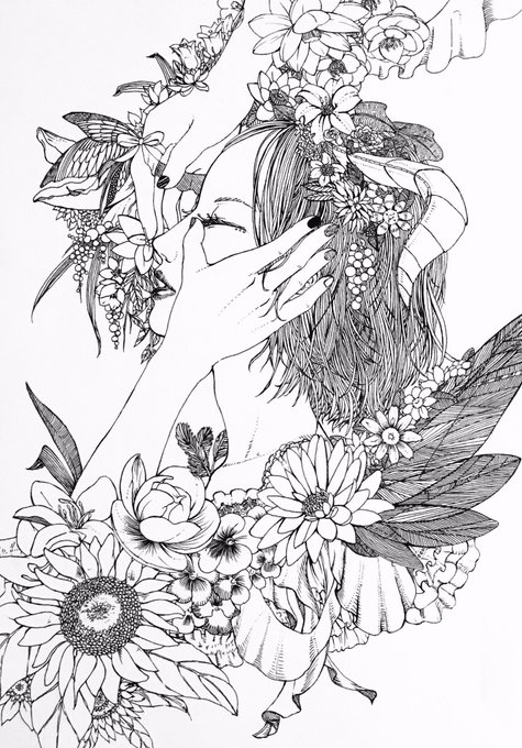 過去の絵見返してたけど、
かなり前に描いたこの絵が一番楽しく描けて今見ても楽しかったなぁって思える 