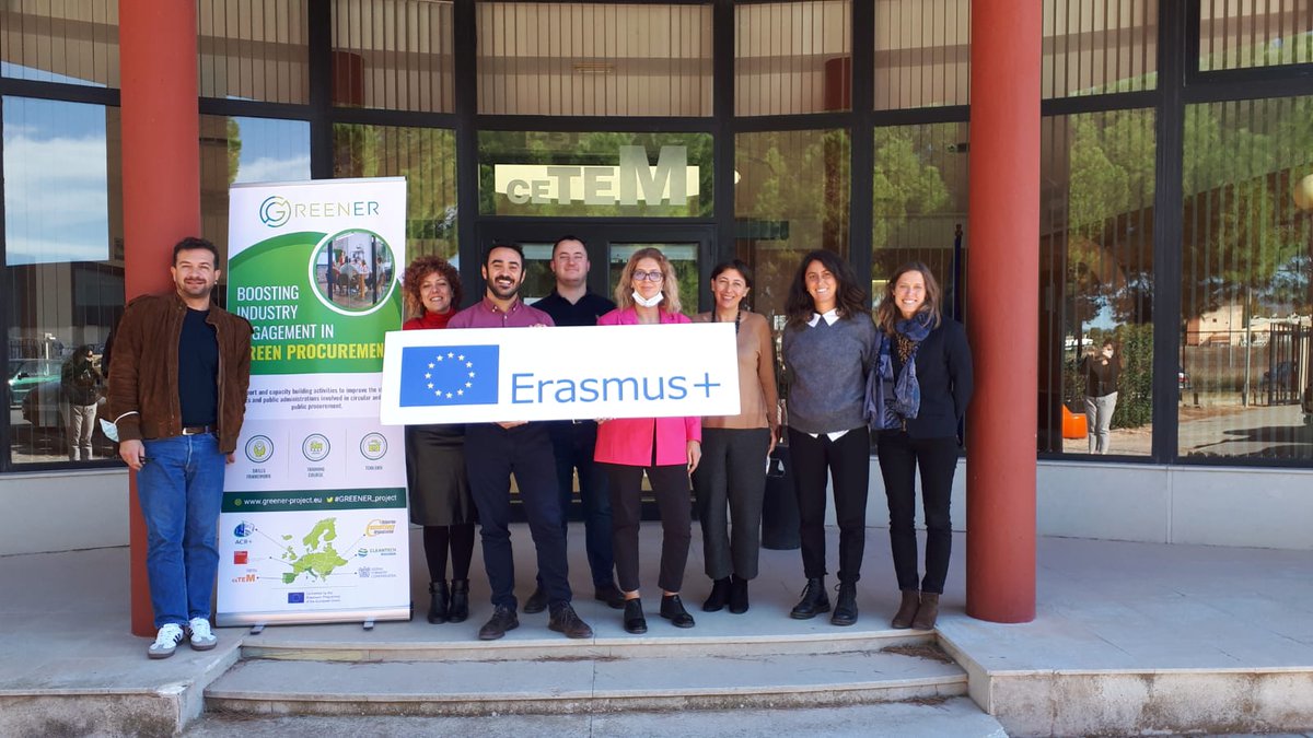 ACRplus's tweet photo. ACR+ joins the second day of the #GREENER_PROJECT meeting in Yecla 🇪🇸. Building the next steps to improve the #skills of #SMEs in Circular and Green public procurement 👉 https://t.co/mQkztS3cYQ https://t.co/BmHUHUjwQB