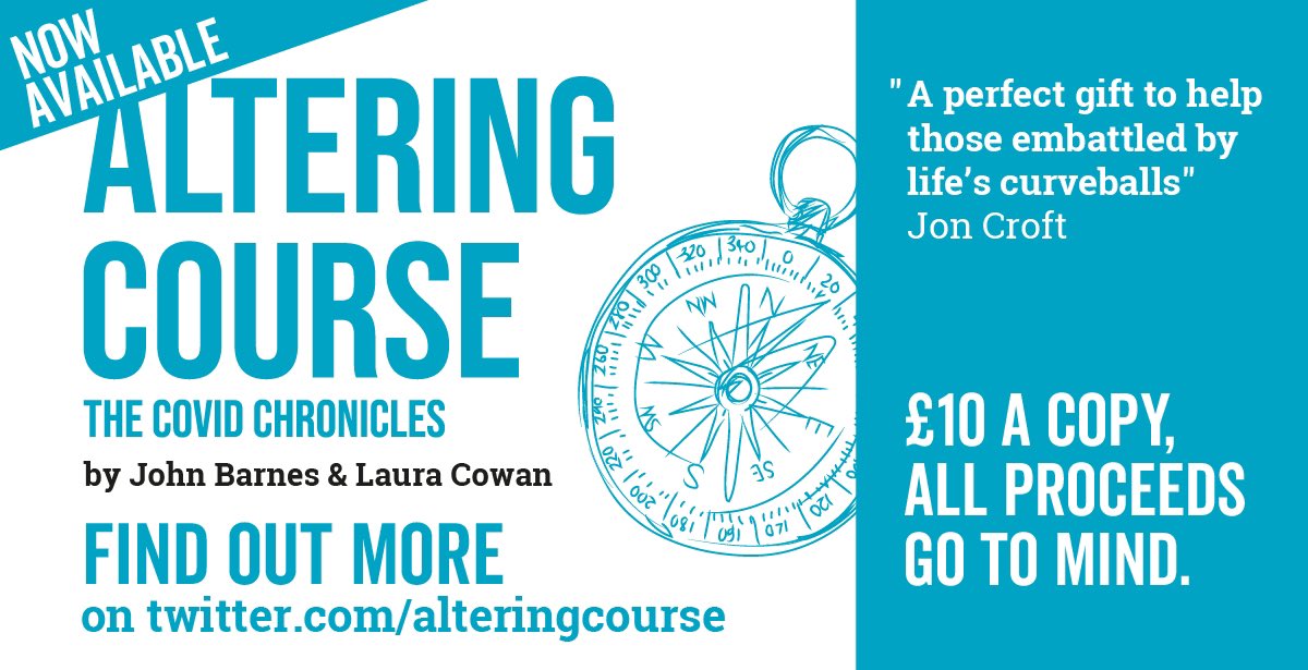 I was really proud to contribute to this uplifting book of real stories of great thinking, resilience &amp; reinvention from sport, music, hospitality, volunteering, written by friends John and Laura. 100% of proceeds to <a href="/MindCharity/">Mind</a>. £10 - to order bit.ly/3onZ8Xh