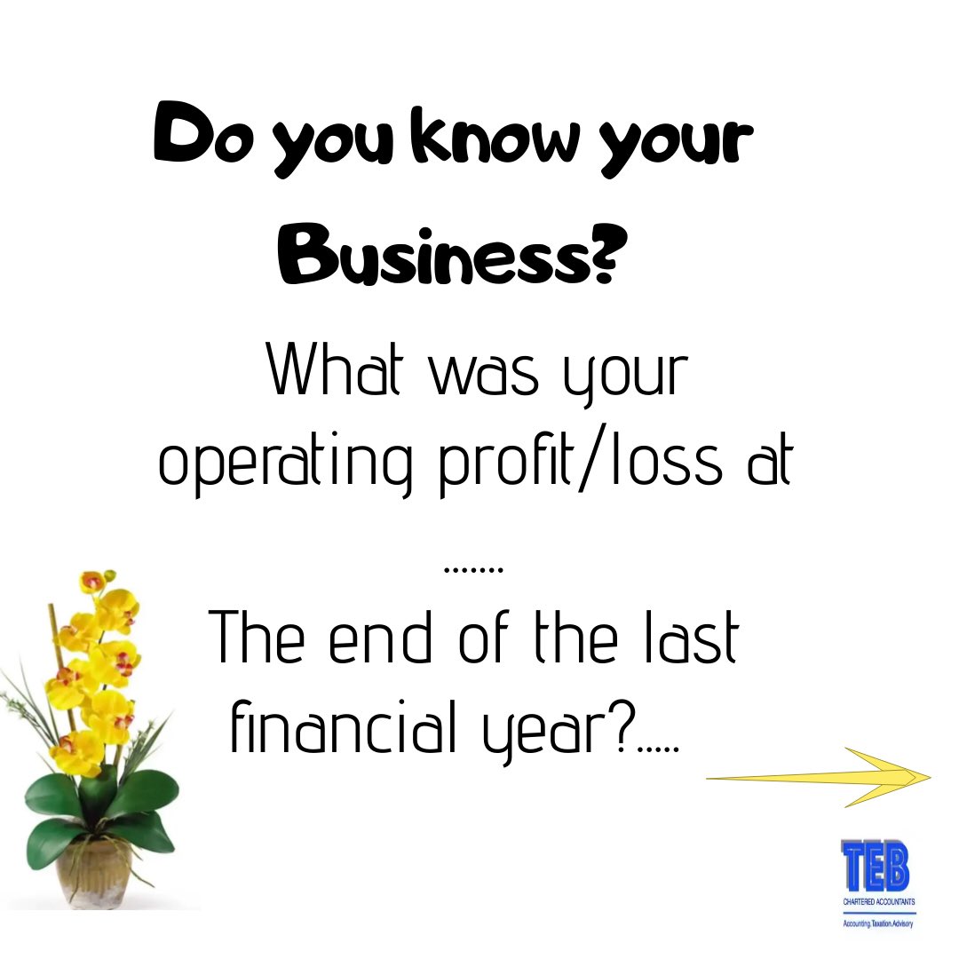 Teb_Accountants's tweet photo. Knowing your operating profit….
what it was
where it’s been
where it is
where your wanted it to be….
…tells you a lot about your business performance.

If you know, you will do better… then do better!!!!!!

#Accounting #bookkeeping #SmallBusinesses #busienss https://t.co/jZNHKGizSp