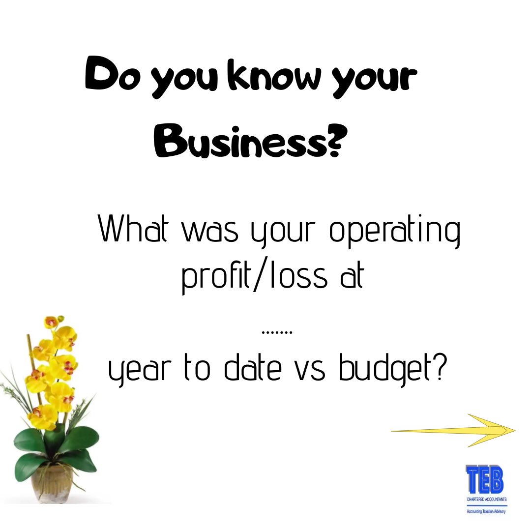 Teb_Accountants's tweet photo. Knowing your operating profit….
what it was
where it’s been
where it is
where your wanted it to be….
…tells you a lot about your business performance.

If you know, you will do better… then do better!!!!!!

#Accounting #bookkeeping #SmallBusinesses #busienss https://t.co/jZNHKGizSp