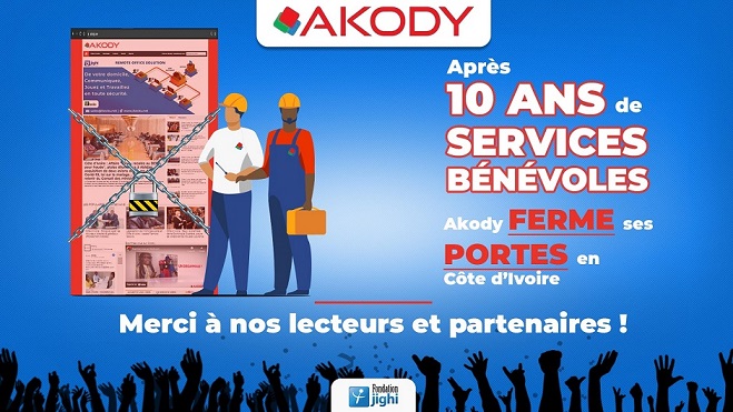 Après 10 ans de services bénévoles, Akody ferme ses portes en Côte d’Ivoire.
En savoir plus➡️➡️bit.ly/3or3kFP
#Akody #CIV #CIVSocial