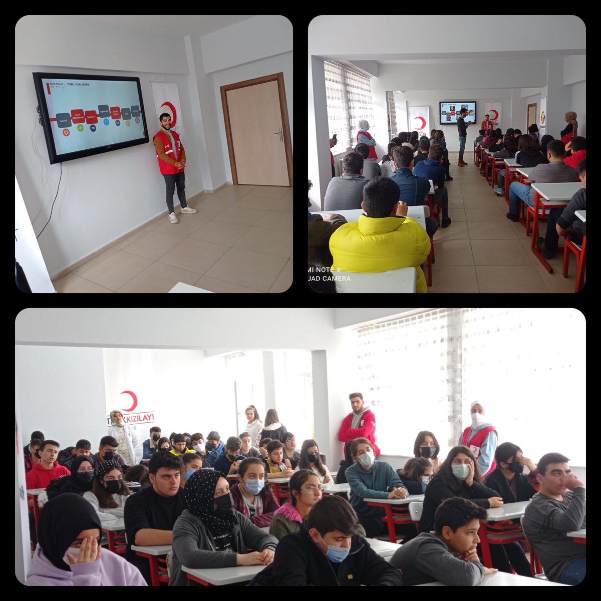 bitliskizilay's tweet photo. “Genç Kızılaycılar Yetişiyor”

Şube Başkanımız,Kadın Teşkilatımız ve gönüllü Gençlerimiz Final Lisesindeki öğrencilere Kızılay’ı ve Kızılaycılığı anlattı. #sensizolmaz dedik Gençlerimize ve onlarda Gönüllü ordumuza dahil oldular @BitlisValiligi @Kizilay @drkerem @KizilayKadin https://t.co/BnSJkQXteh