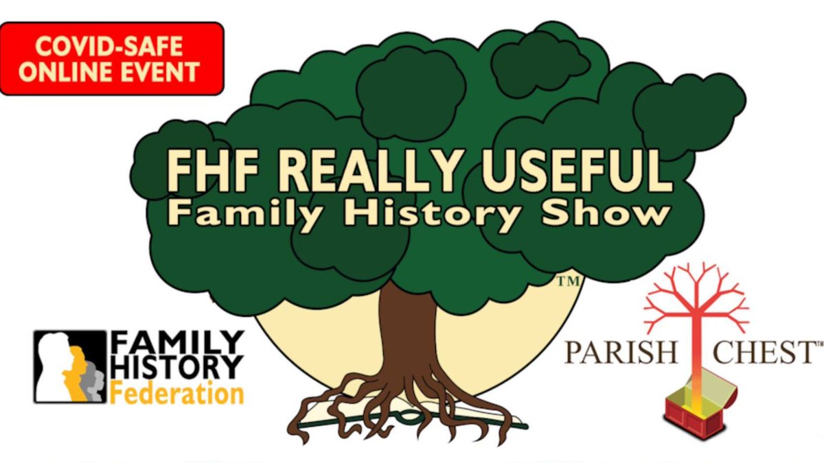 Who is coming to the #ReallyUsefulShow? We will be exhibiting today from 6pm-10pm via our online stall! Come and chat to us and discover what we can do to preserve your family history for future generations. 😊