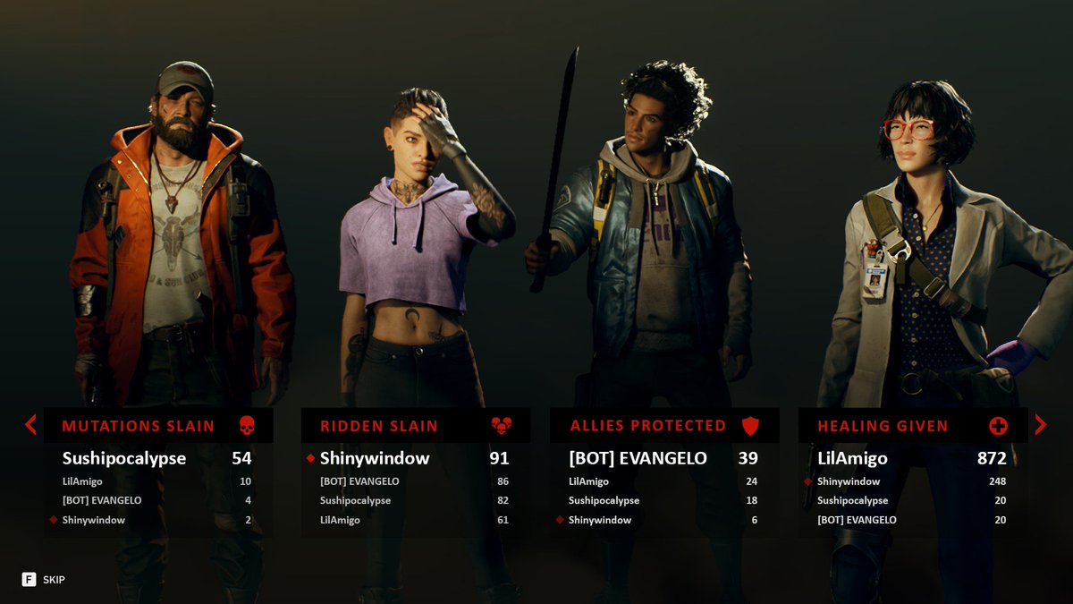 Loudwindow's tweet photo. Back 4 Blood edit! Left is my take on the end of match stats UI, and the right is the existing UI in-game. I just wanna see more of what my teammates did 👀 https://t.co/Q0Jk8QVpyb
