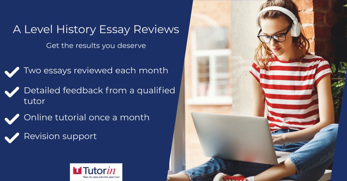 TutorInLeeds's tweet image. Our new #Alevel #History essay review service can help you develop your essay technique and get the results you deserve. Drop us a message to find out more.