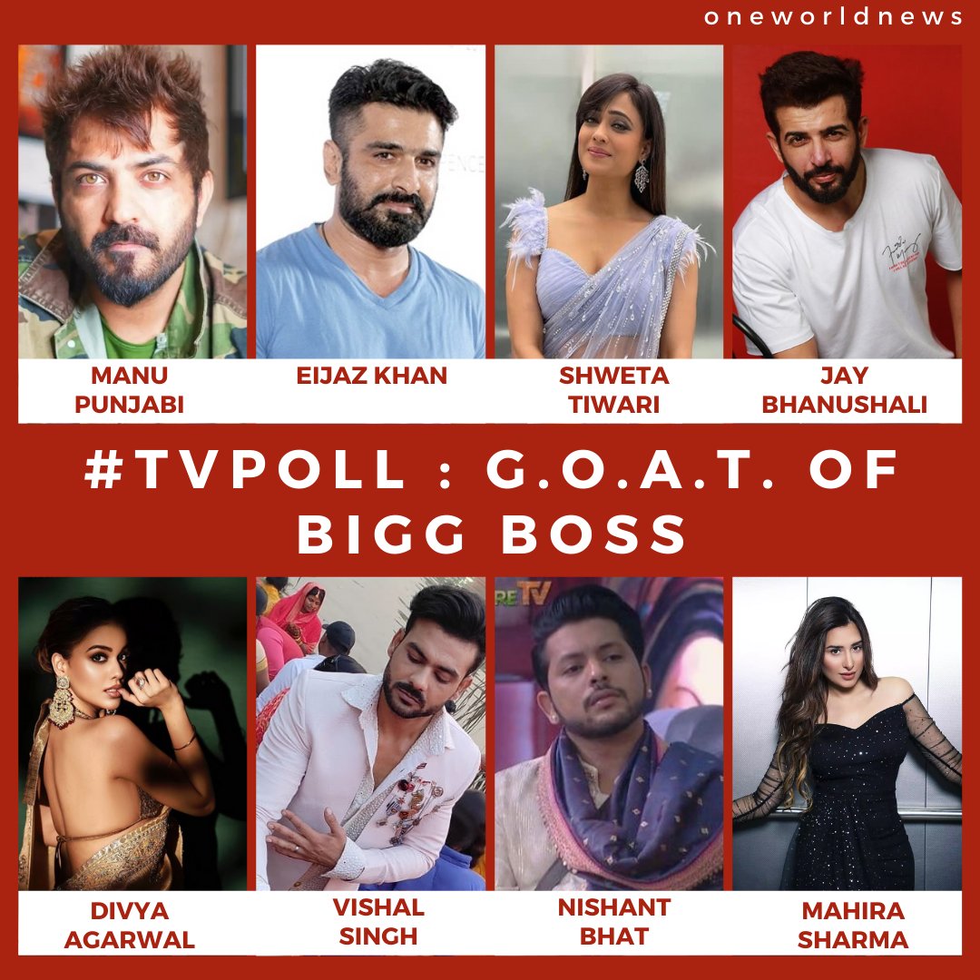 Oneworldnews_'s tweet photo. #tvpoll Who is the G.O.A.T. of #biggboss ?
To make your favourite contestant reach TOP 5, follow these simple rules:
1. Follow @oneworldnews and like this post
2. Comment the full name of the contestant that you love.
Winners out on 17 Nov 2021 https://t.co/SLfdrR05zj