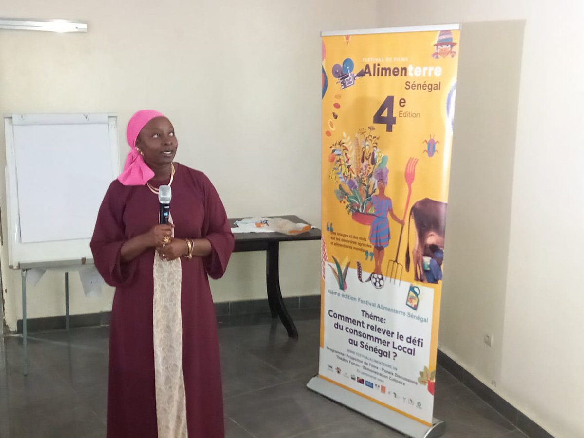 Festival #Alimenterre 
 « <a href="/IPAR_ThinkTank/">IPAR_Think-Tank 🇸🇳</a> va continuer à accompagner le Festival Alimenterre du #Sénégal. Pour cette édition, nous avons animé une session sur la promotion du #consommerlocal » Dr. Safietou Barro Samb, Chercheure à l’IPAR.
#kebetu #sunumbay #cereales
