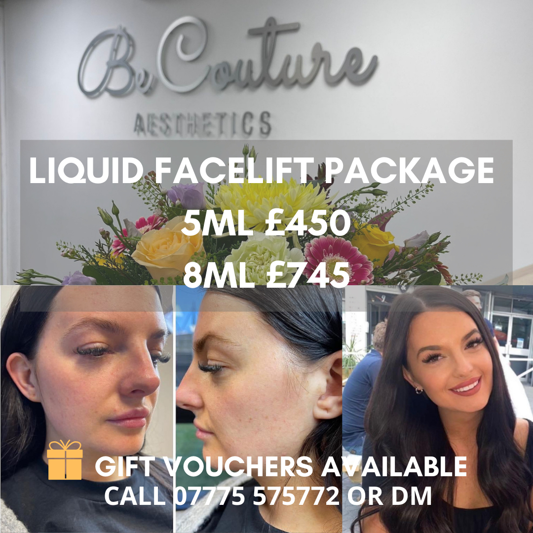 BeCoutureTrain's tweet photo. We have a special offer 🤩 A liquid face-lift package:

5ml only £450, 8ml only £745 🤩

This is a fantastic deal, so you best get booked in! We also have gift vouchers available, just in time for Christmas....🎁🎁

Send us a message or give us a call to find out more � https://t.co/yWAOYXRwyT