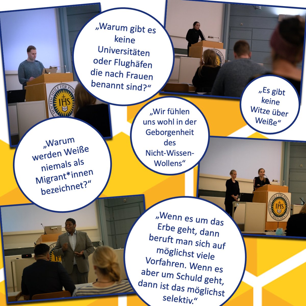 kontrapunkteZGF's tweet photo. @SabrinaKofahl und Charlotte, Studentinnen der #HFPH, organisierten am 29./30. Oktober eine Veranstaltung zum Thema #Antirassismus. Am Freitag diskutierten sie Arbeiten zum Thema und am Samstag folgte ein professionelles Training mit #Vielfaltsprojekte
#antiracism #Diversity https://t.co/NCT940FVbJ