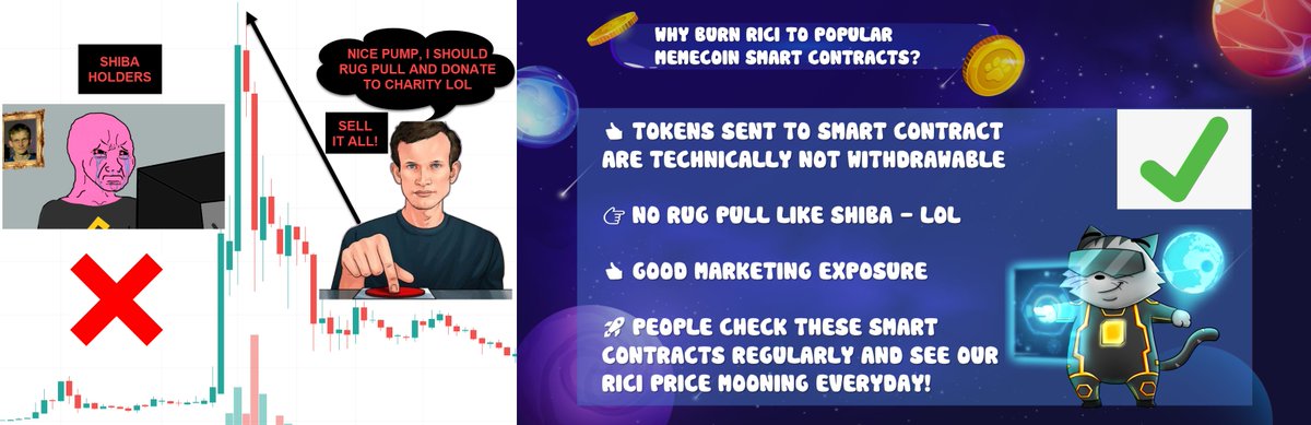 RiciELON's tweet photo. #justforfun HOW RICI TEAM BURN 99.99% SUPPLY AND AVOID TYPICAL MEME COIN DRAMA
🚀 Full size image for #Shillers  
👉 https://t.co/v4fg3OGu5n
#memecoin #play2earn #NFTGame #SHIB #PlayToEarn #BSCGems #AxieInfinity #NFT #doge #vitalik #metaverse #ShibaArmy #ShibaCoin #shiba #BSCGem https://t.co/XtSUYsIJzO