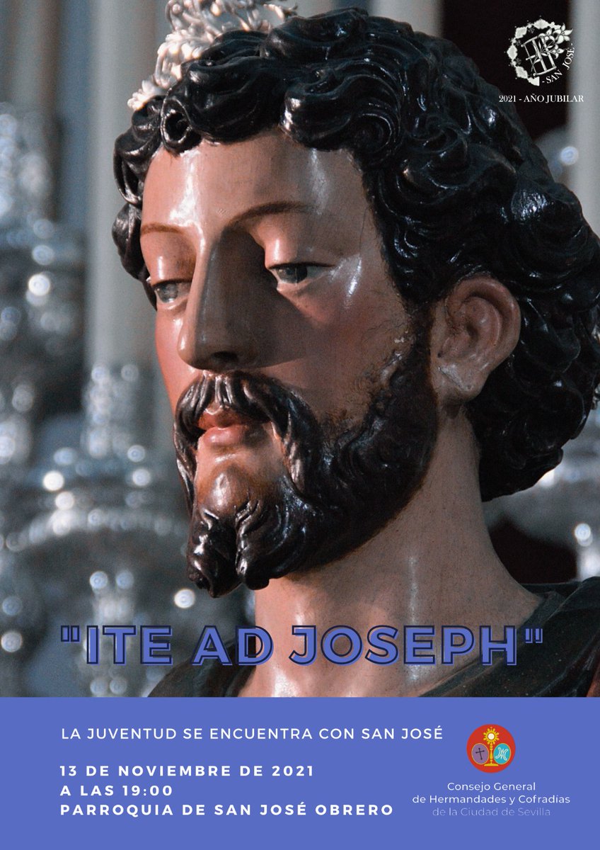 #Juventud⭐️
Mañana sábado, 13 de noviembre, el Grupo Joven de #LaEstrella acudirá al encuentro de los Jóvenes Cofrades de Sevilla para ganar el Jubileo por el  #AñoDeSanJosé. 
👉A las🕖19 h, en la Parroquia de San José Obrero- <a href="/HermandadSJO/">Hermandad de San José Obrero</a>  

 ¡Contamos contigo!